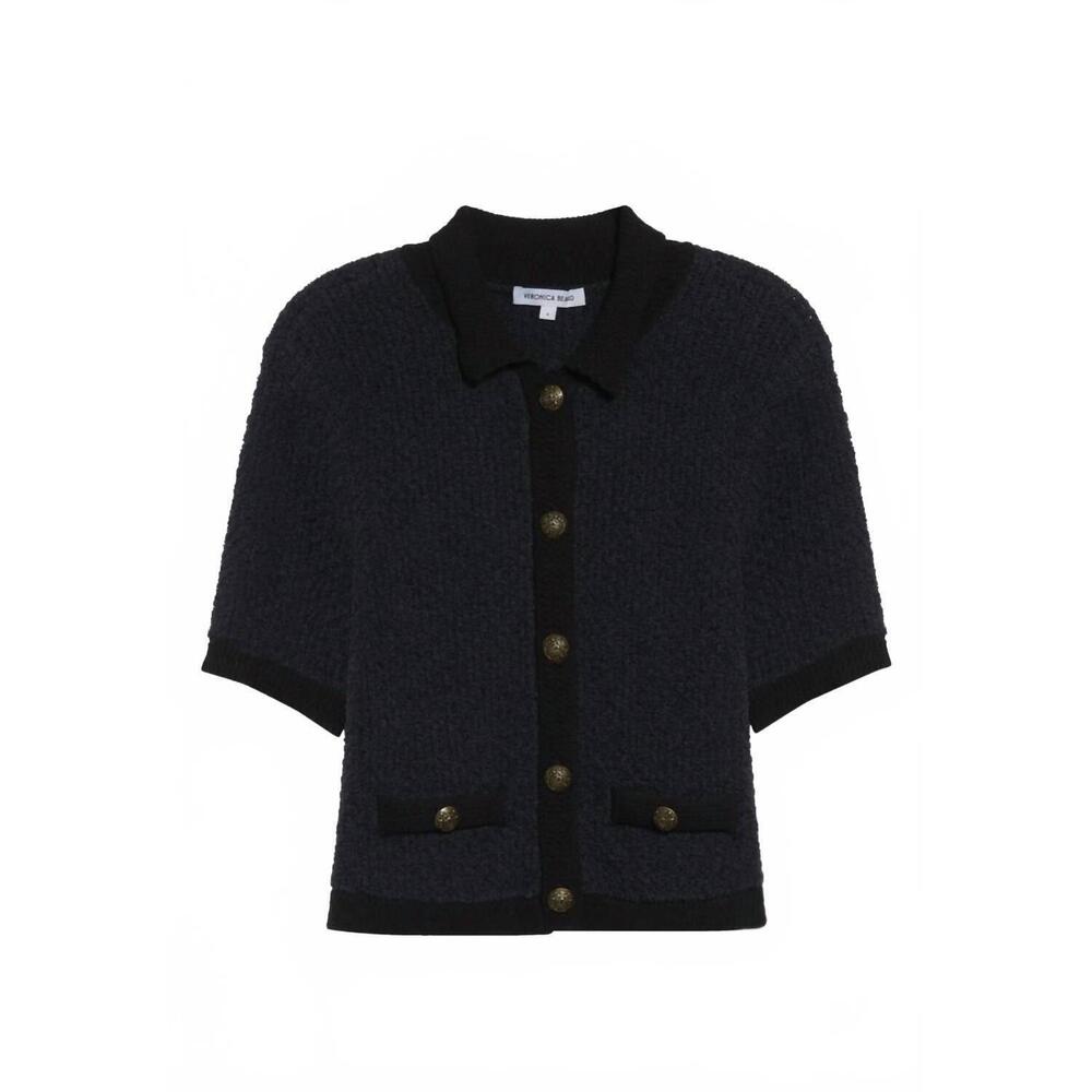 NEW VERONICA BEARD women's marie cardigan in navy - Picture 6 of 6